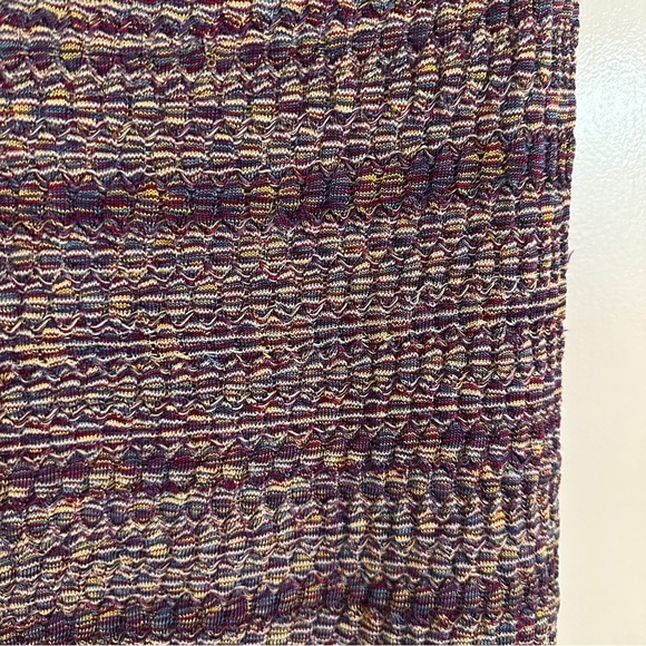 Free People Sunrise Knit Sweater Stretchy Dress Purple Raven women L - Picture 2 of 14